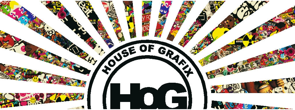 Houseofgrafix Sticker Bomb Logo WHITE