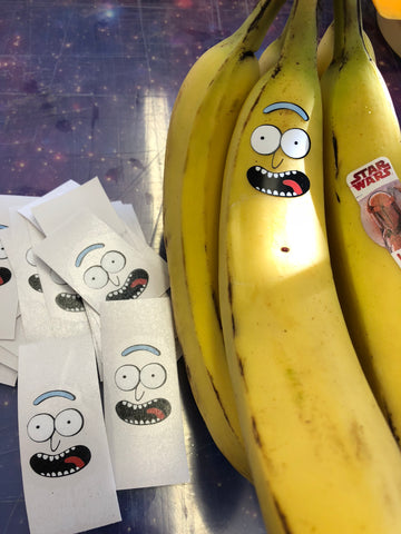 Rick and Morty - Rick Face Decal - Pack of 5 decals