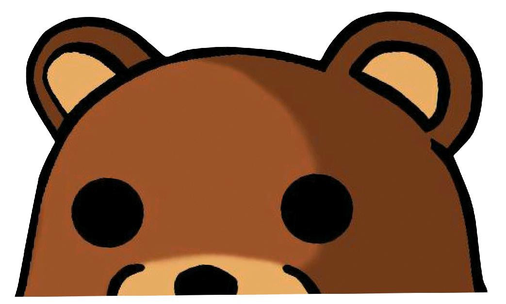 Pedobear watching Decal