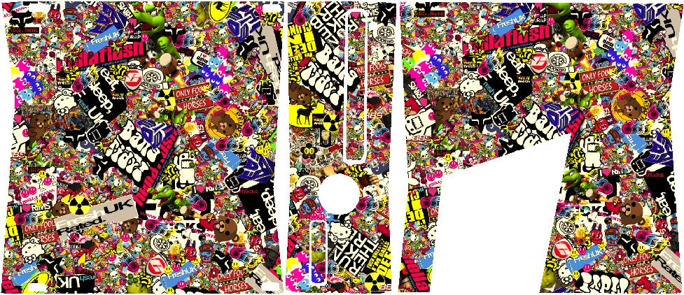 StickerBomb Xbox SLIM Skin Wrap Sticker Bomb